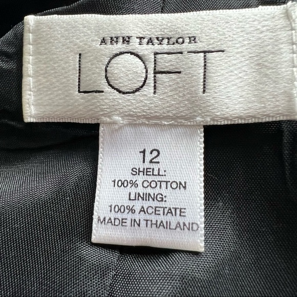 Ann Taylor LOFT Tweed Skirt 12 A-line - Picture 9 of 9